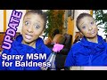 SPRAY MSM for BALDING/THINNING - UPDATE / TV Blake Review