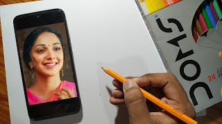 Kiara Advani Drawing - Step By Step - DOM'S colour Pencil Tutorial