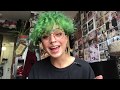 My FULL HAIR ROUTINE: Bleaching, Dyeing, Bang Trim, Shave, Rollers, Brow Colour & Curly Hair Tips!