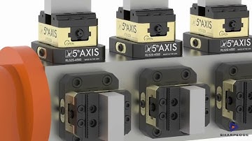 Maximize Efficiency   4th Axis Rotary with 5th Axis vise Application
