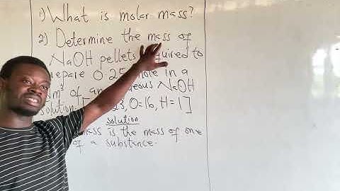 How to Calculate Molar Mass & Prepare NaOH Solution | SHS Chemistry Made Easy