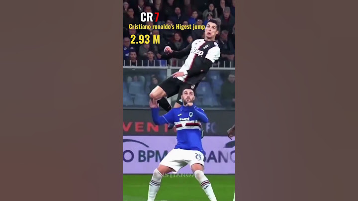 Cristiano ronaldo's highest jump | 2.93 metres | Record Jump | Cr7