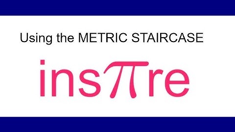 Metric Staircase to convert between metric units