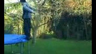 Mitch doing a backflip off our trampoline!!!!!!!!!