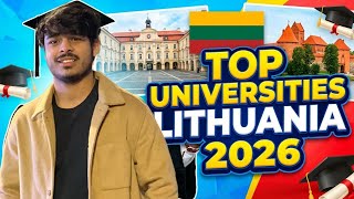 Top Universities in Lithuania 2026 | Best Colleges for International Students 🇱🇹🎓