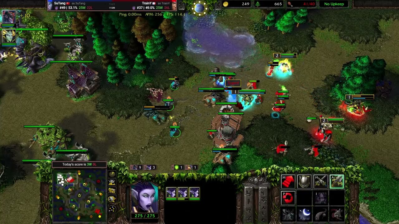 【皇冠之面对标准Sky一波流 面对MMR 2k的法国人族高手】Warcraft III 1v1 vs 🇫🇷Human MMR 2004 W3C 2.0.4 魔兽争霸III：重制版