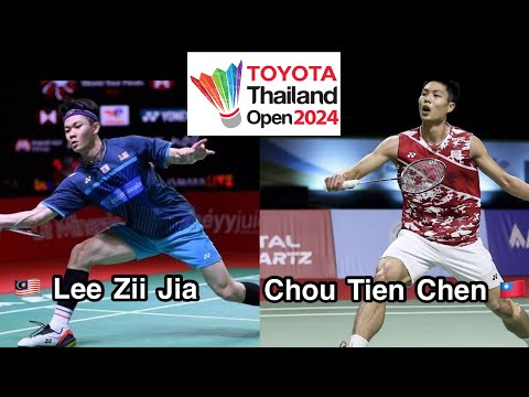 Lee Zii Jia (MAS) vs Chou Tien Chen (TPE) | Toyota Thailand Open 2024 SF