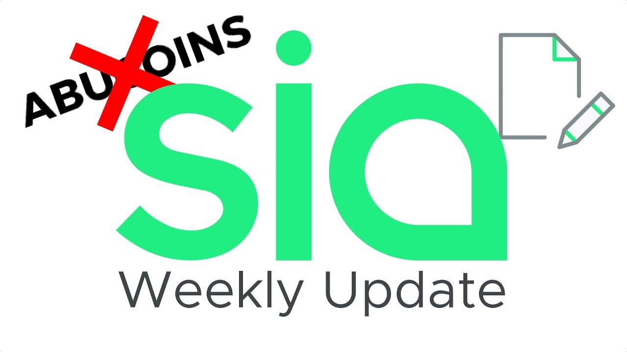 Sia Weekly Update – Week of May 14, 2018