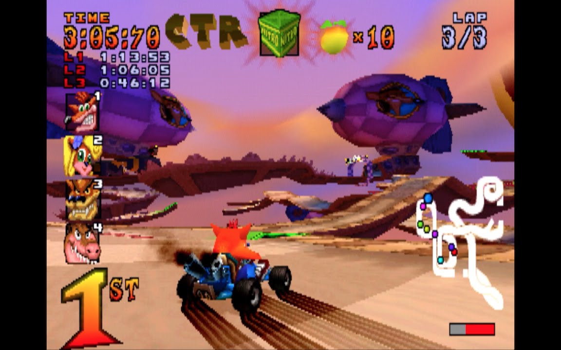 Crash Team Racing Hot Air Skyway (CTR Challenge) [1080 HD] YouTube