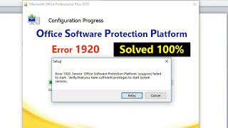 How to FIX | Error 1920 | Office Software Protection Plateform Failed to Start | MS Office 10 screenshot 2