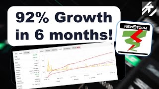 92% Growth in 6 monhts ! Newstorm Results!