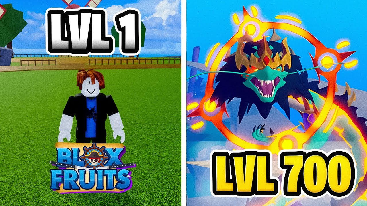 1 AO 700 SENDO INICIANTE na NOVA ATUALIZAÇÃO! (blox fruits)
