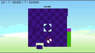 Numberblocks Units Of Time In Seconds Band