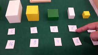Thumbnail image for Sistema binario con  material montessori