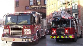 EVERY FIREHOUSE OF THE HOBOKEN FIRE DEPARTMENT RESPONDING INDIVIDUALLY FROM QUARTERS