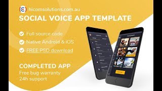 Social Network Voice Mobile App Template, Script, Source Code for Sale screenshot 3