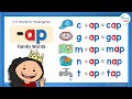 CVC Words for Kindergarten: -AP Word Family 📚