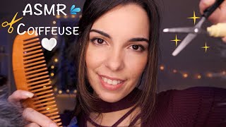 ASMR FR ~ RP Coiffeuse Chez Toi  💇‍♀️ 💆‍♂️  (Fluffy, Shampoing, Scalp Massage, Coupe, Brosse, Spray)