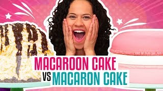 How To Make A Giant Coconut Macaroon & French Macaron out of CAKE | Yolanda Gampp | How To Cake It