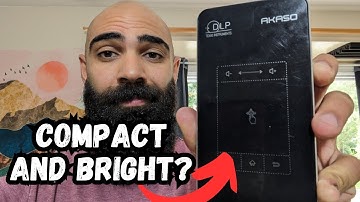 How Bright Is The AKASO WT50 Mini Pocket Pico Projector? REVIEW