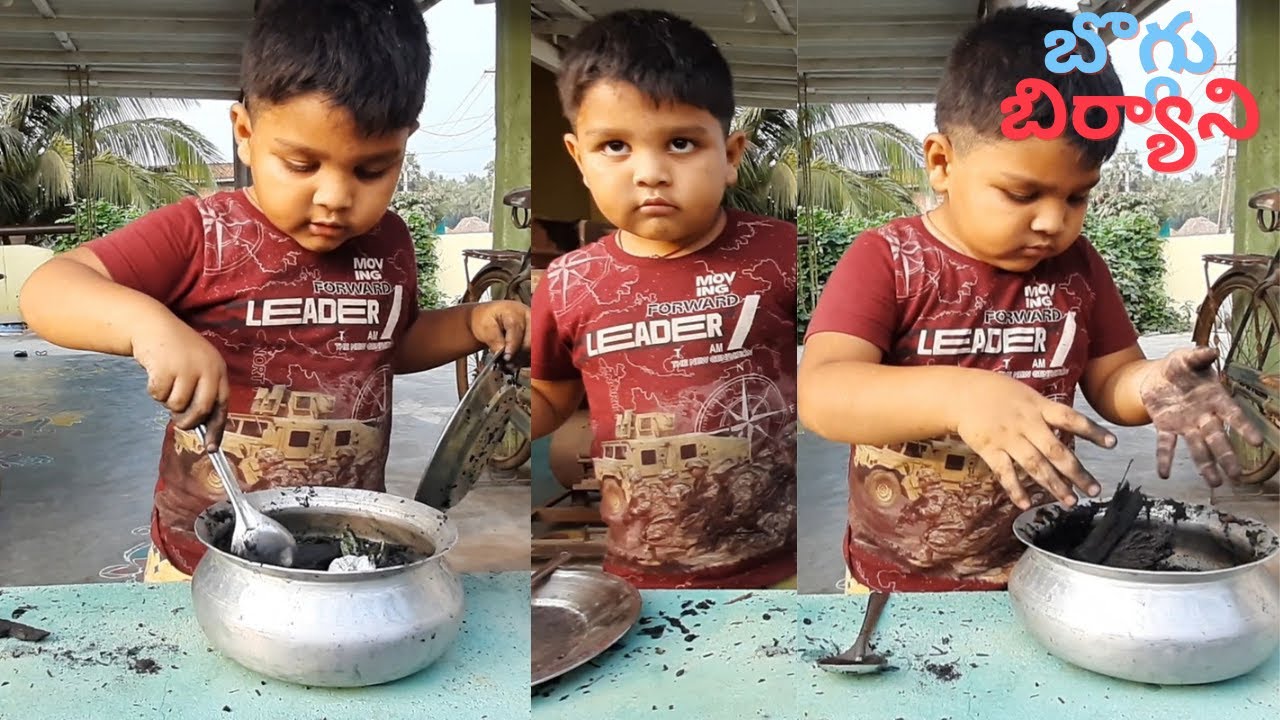 బొగ్గు బిర్యాని || Biryani making with coal || Playing time
