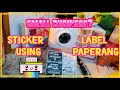 STICKER LABEL FOR SMALL BUSINESS USING PAPERANG! | Sasha Capricious