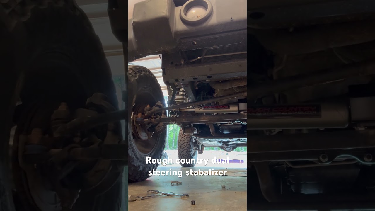 Installing Rough Country Jk dual steering stabalizer PT1 