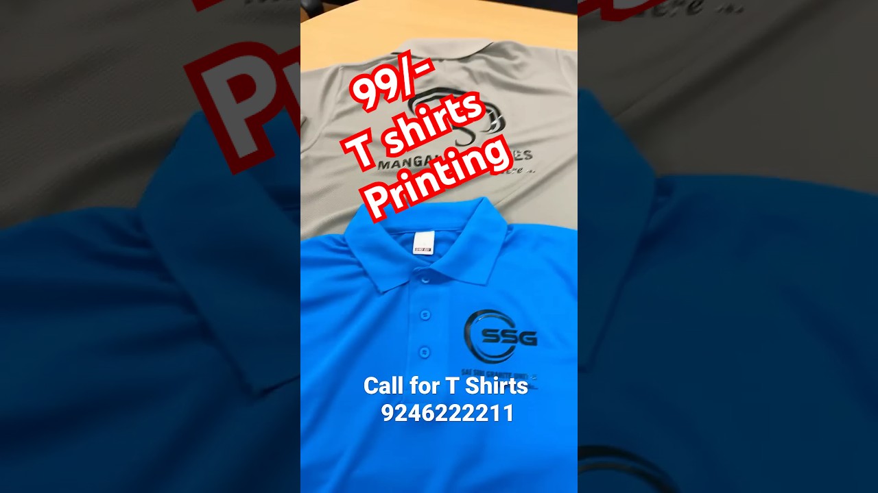 99/- T shirts with logo printing at low price suppliers in Hyderabad   9246222211 