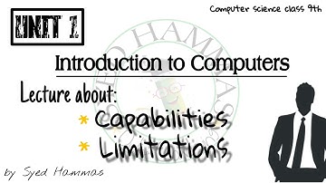 9th Class Computer - Chapter 1 - Capabilities and limitations of computer - Matric part 1