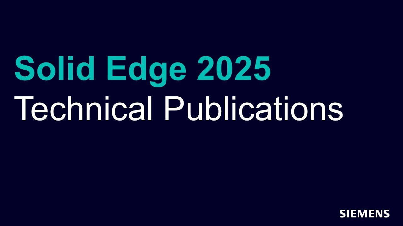 [Solid Edge 2025 업데이트] Technical Publications - YouTube