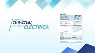 Conoce tu factura de energía eléctrica. Edenorte Dominicana / #3