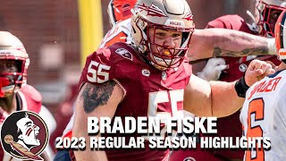Braden Fiske 2023 Regular Season Highlights | Florida State DL