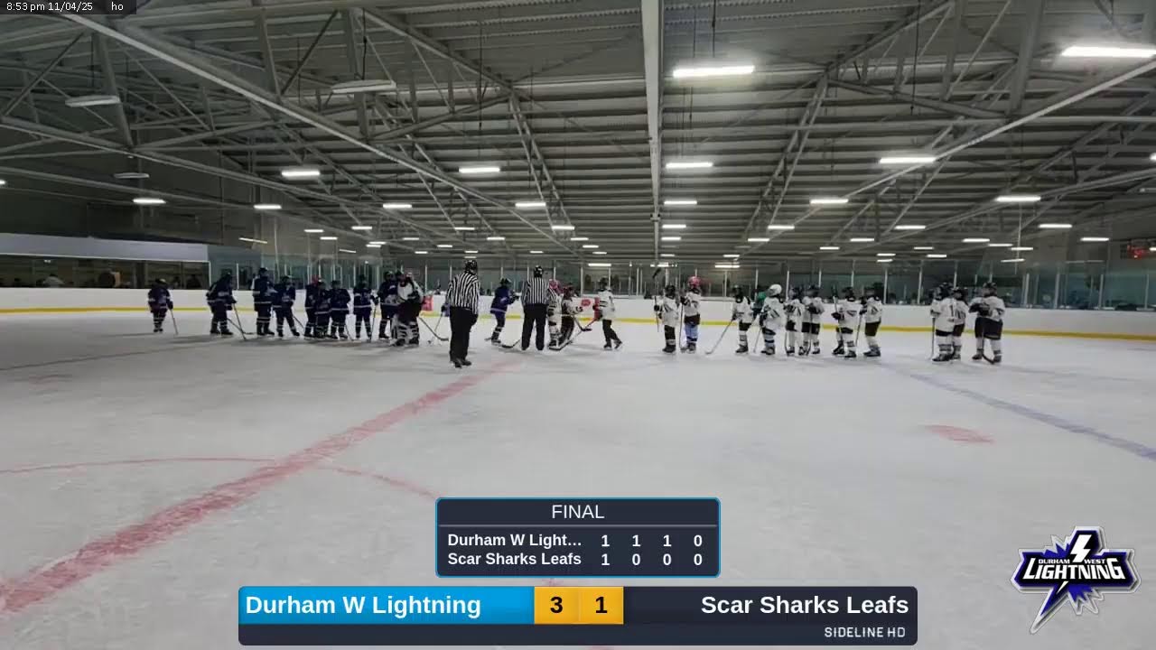 Durham W Lightning @ Scar Sharks Leafs (2025.11.04)