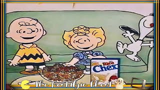 Charlie Brown Sally and Snoopy Rice Chex Party Mix Commercial