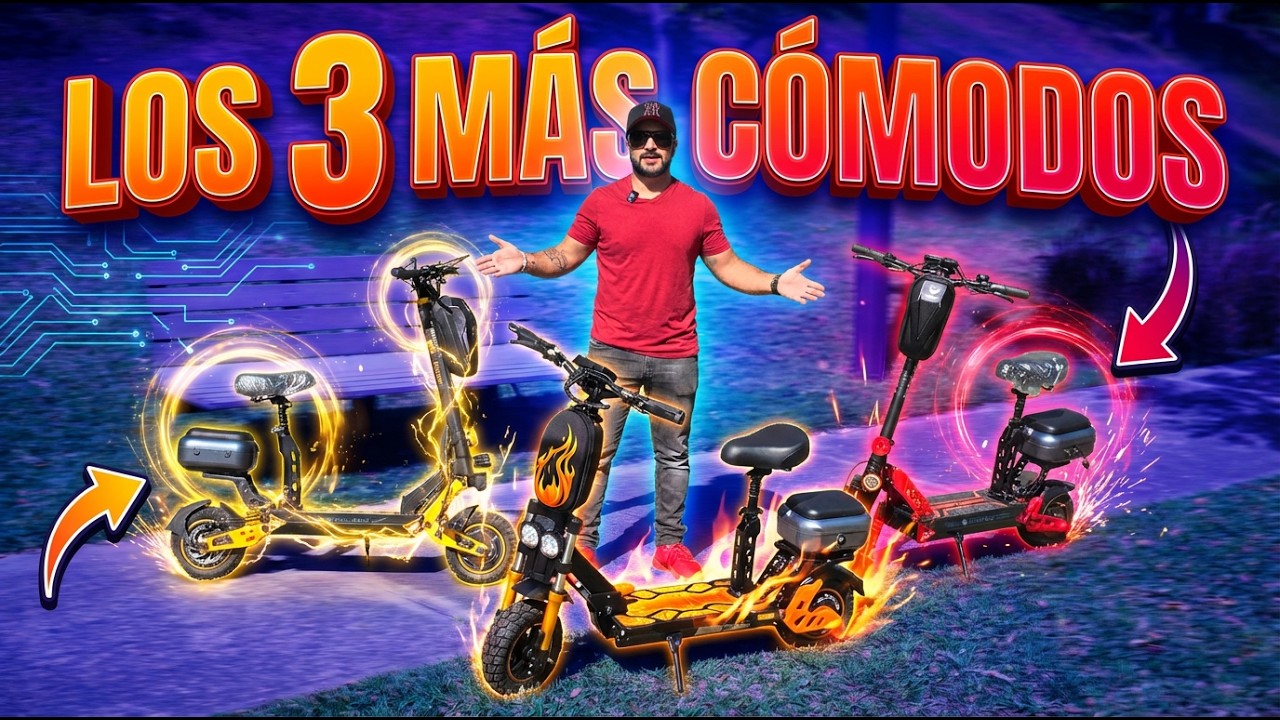 3 scooters eléctricos similares ... pero cual realmente gana