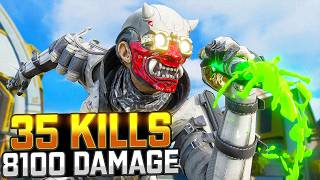 INSANE Octane 35 KILLS and 8,122 Damage Apex Legends