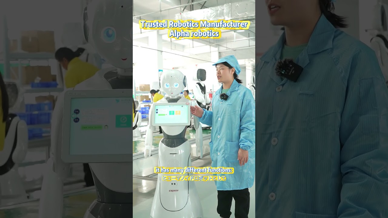 A humanoid robot -Alice AI service robot