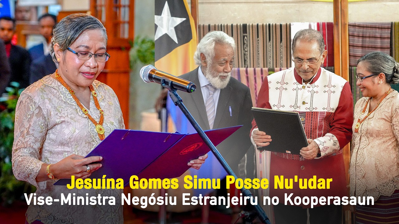Jesuína Gomes Simu Posse Nu'udar Vise-Ministra Negósiu Estranjeiru no Kooperasaun