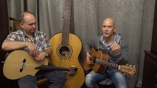 картинка: Данис Щербаков и Валерий Волков. Мастер класс Технические приемы фингерстайл fingerstyle