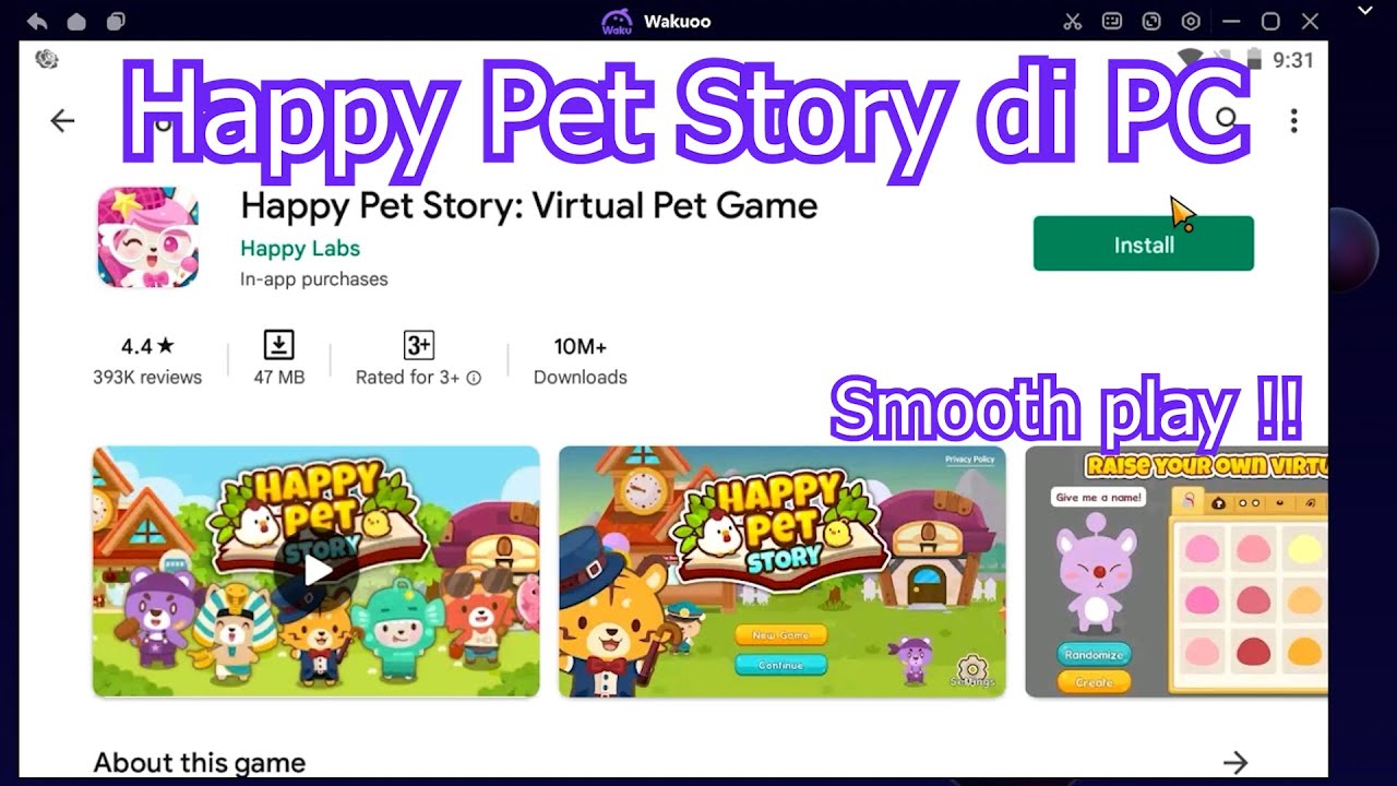 Happy Pet Story Virtual Pet Game PC Cara Download &