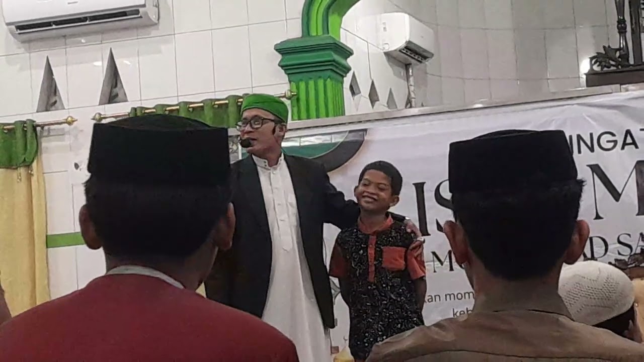 Alhamdulillah Ananda Ibrahim Batubara berani maju menjawab pertanyaan dang Ustaadz