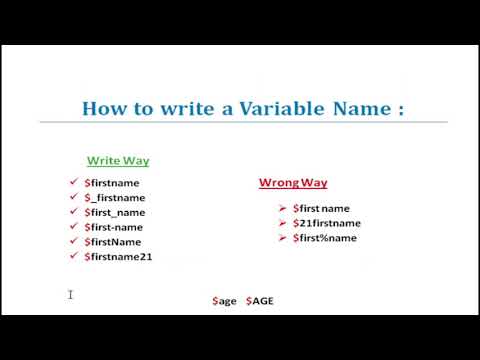 📌PHP variable in Bengali || Variable in PHP ||  Variable Declaration in PHP