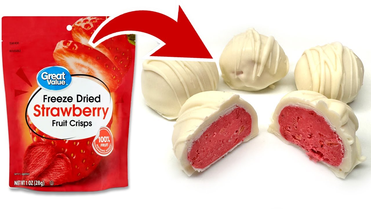 Easy No Bake Strawberry Truffles – Valentine Candy Recipe