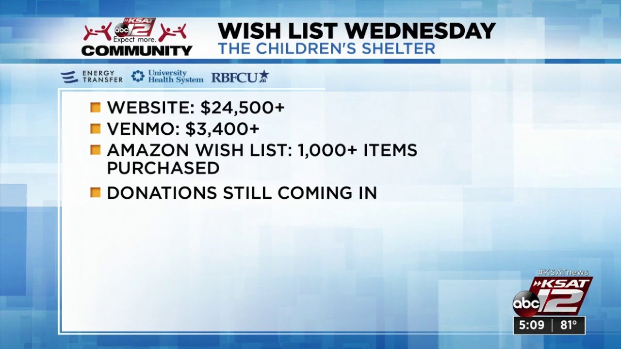 KSAT Community Wishlist Wednesday raises more than 24k | KSAT12