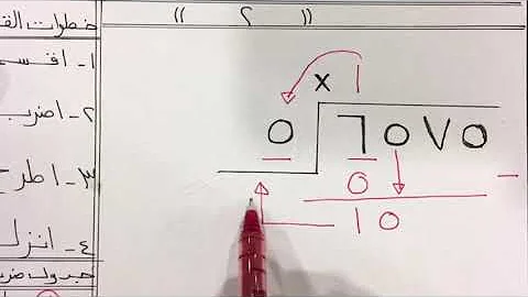شرح عملية القسمة المطولة على رقم واحد مع التحقق تقديم ا محمود عيسوي مدرسة النجاة الابتدائية حولي 