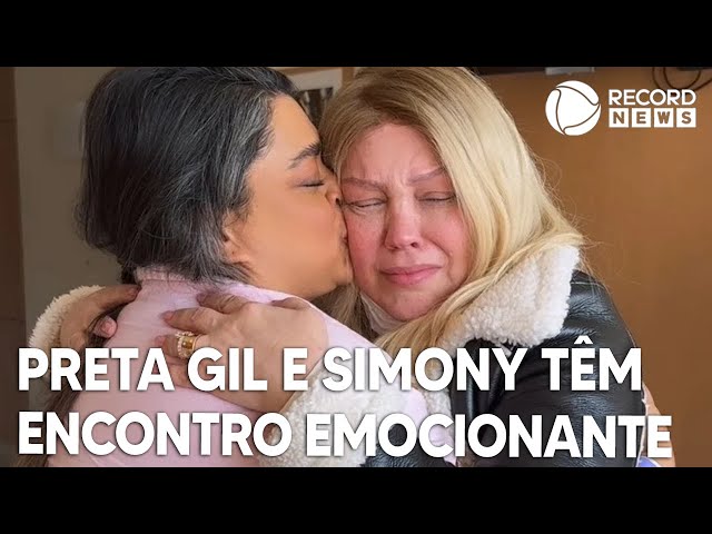 Preta Gil e Simony têm encontro emocionante em hospital; vídeo