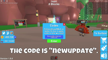 Roblox  - Mining Simulator - Code for Another 1,000 Coins-wCsUpdGfa5g.mp4