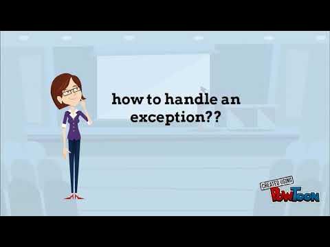 ANIMATED VIDEO ON EXCEPTION HANDLING IN JAVA || BUILT IN EXCEPTIONS IN ...