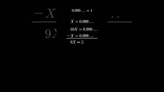 #maths This Math 'Mistake' is Actually CORRECT! 🤯 0.999... = 1