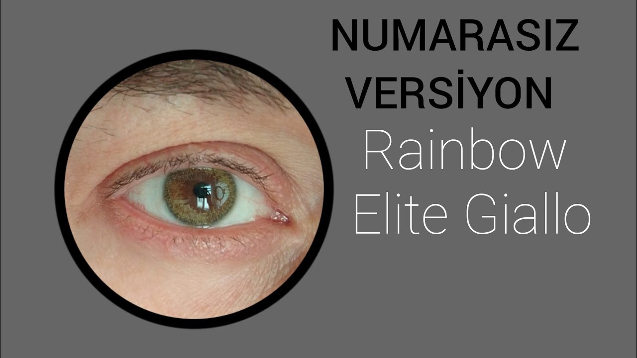 Rainbow Elite Giallo AŞIRI DOĞAL RENK ELA YEŞİL NUMARASIZ VERSİYON